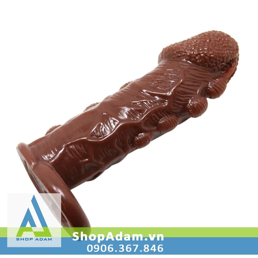 Brave Man 3cm Extension Cock Ring Dildo Realistic — Increase Size Naturally and Confidently