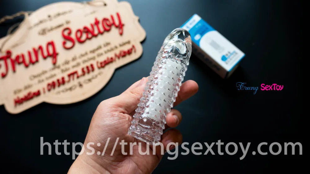 Fish Scale Textured Vibrating Condom Exciting Sextoy Fun — Unique Fish Scale Design for Intense Stimulation