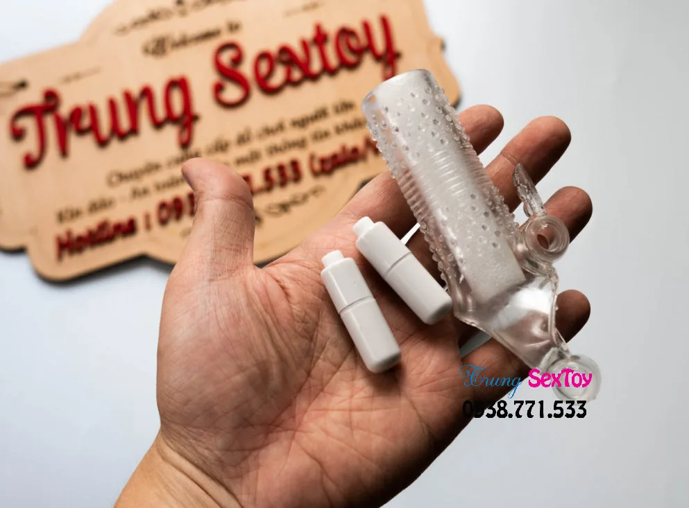 G-Spot Stimulating Ribbed Thinning Vibrating Condom Dildo — hình 6