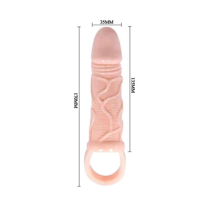 Vibrating Strap-On Condom for Enhanced Female Stimulation — hình 4