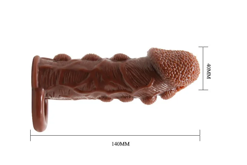 Brave Man Toad Skin Penis Sleeve Soft Silicone Enhancer — Outstanding Specifications