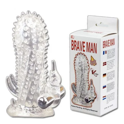 Brave Man Spiked Vibrating Condom for Intense Sensation — Designed for Maximum Stimulation & Comfort