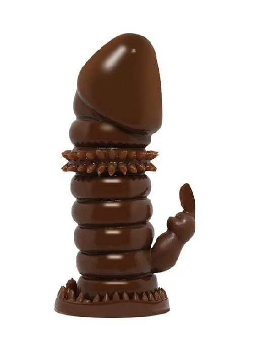 Soft Silicone Penis Sleeve with Rings for Size & Pleasure — Realistic Design with Intense Stimulation