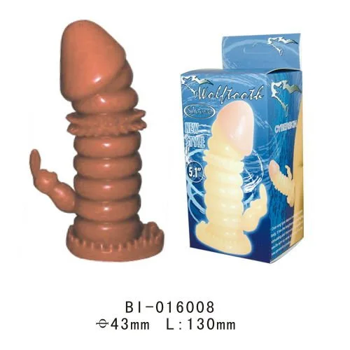Soft Silicone Penis Sleeve with Rings for Size & Pleasure — Easy to Use and Maintain