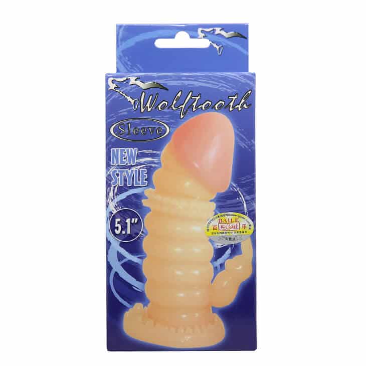 Soft Silicone Penis Sleeve with Rings for Size & Pleasure — hình 5