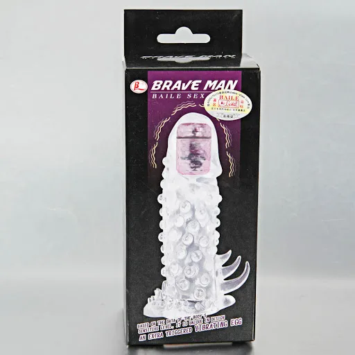 Braven Man Textured Vibrating Condom Silicon Safe Premium — Product Specifications