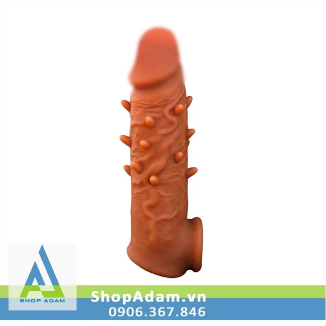 Textured Silicone Penis Sleeve Realistic Soft Spiked Feel — Exceptional Material and Design for Ultimate Comfort
