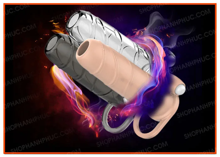 SHP563 Size-Enhancing Dildo Condom Safe Enhanced Pleasure — hình 4