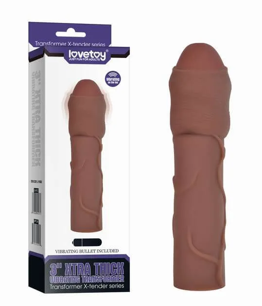 6cm Extender Condom with Vibrating Tip Male Enhancement — hình 4