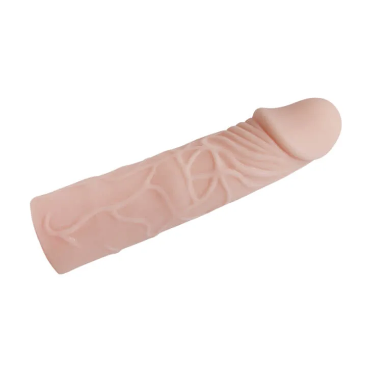 WOLFTOOTH Sleeve 6cm Extension Condom - Soft & Veined — Maximize Passion and Confidence