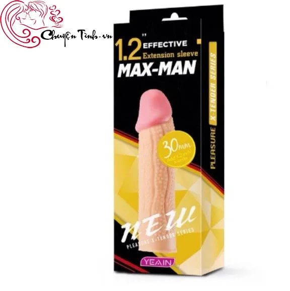 Maxman Textured Dot Silicone Condom for Size Enhancement — hình 2