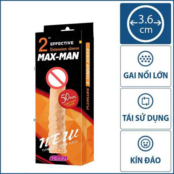 Maxman Silicon Spiked 5cm Extra Length Condom Pack — Key Specifications You’ll Love