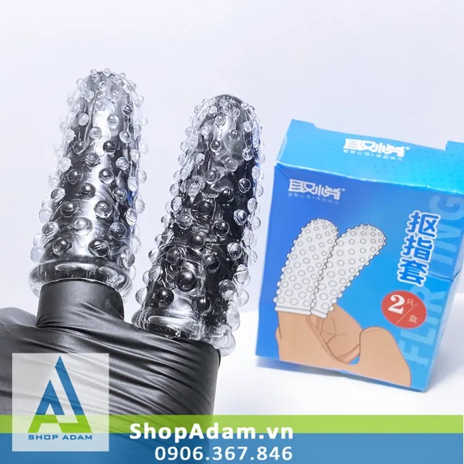 Aichao Textured Finger Sleeve Condom 2-Pack — Unique Design and Premium Material
