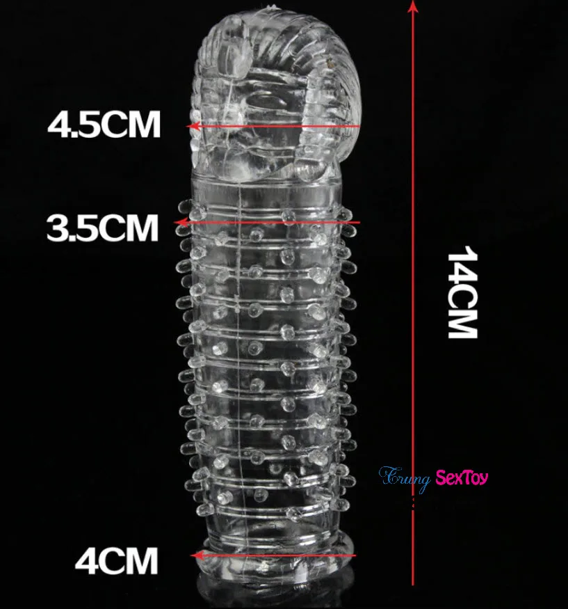 Pharaon Large Silicone Dildo Condom Enhancer for Couples — hình 4