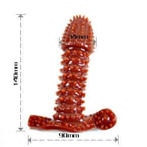 Soft Textured Dotted Penis Sleeve Condom Comfortable — Product Specifications