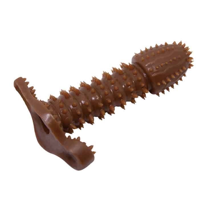 Soft Textured Dotted Penis Sleeve Condom Comfortable — Crafted from premium soft silicone in a natural brown tone