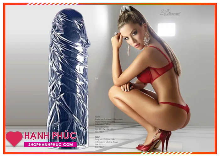 SHP868 Power Boosting Ribbed Condom Sleeve with Vibration