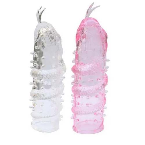 Snake Head Penis Sleeve Clear Silicone Enhance Size 14cm — Specifications at a Glance
