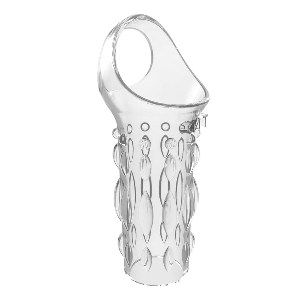 Transparent Strap-On Dildo Silicone G-Spot Stimulator — hình 4