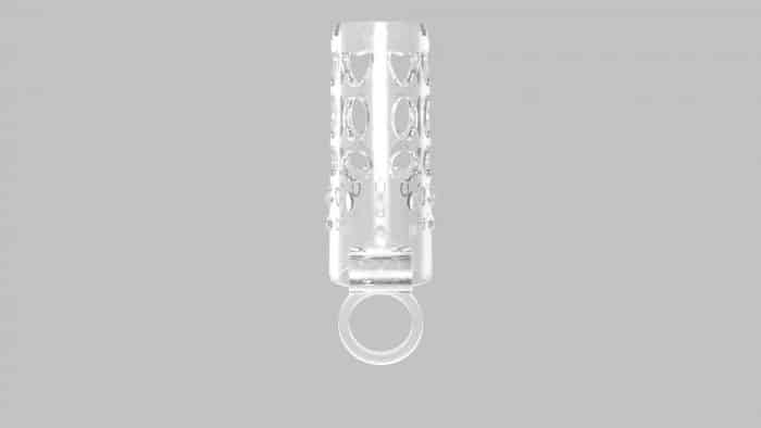 Transparent Vibrating Strap-On Condom — Superior Build & User Comfort