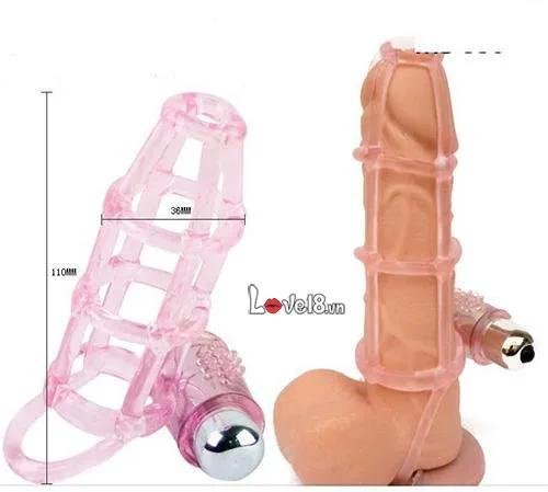 MMA Ultra Thin Penis Sleeve Condom Massage Ring Multi-Speed — hình 3