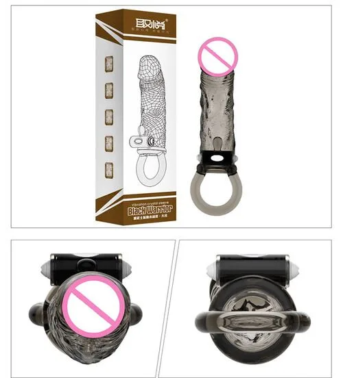 BD35 Black Warrior Vibrating Penis Sleeve Enhance Length — Detailed Product Specifications