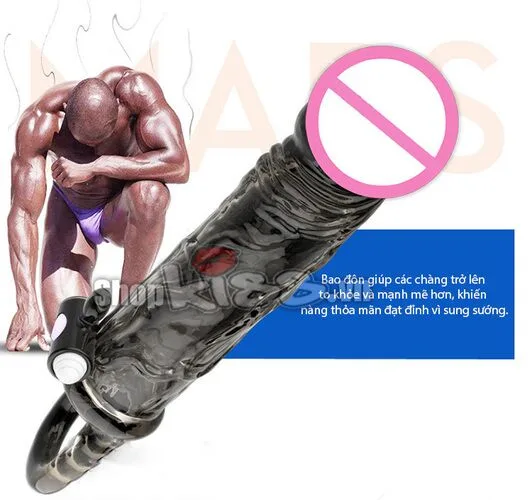 BD35 Black Warrior Vibrating Penis Sleeve Enhance Length — Superior Quality and Design