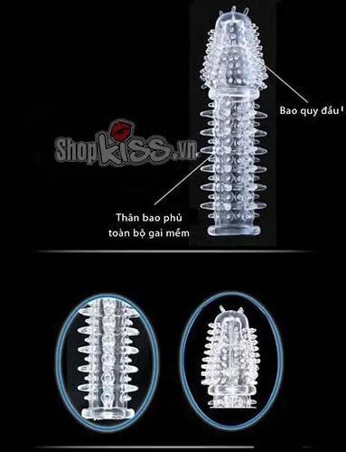 TPE Super Spiked Condom Male Enhancement Long-Lasting — Superior Comfort and Confidence Boost