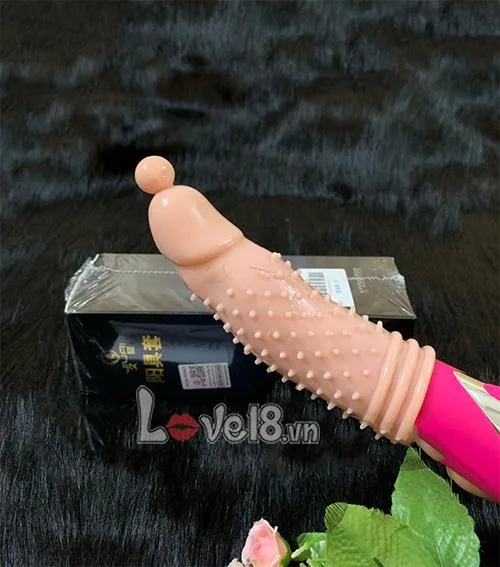 Super G Spiked Textured Penis Sleeve Male Enhancer — Perfect for couples looking to heat up their bedroom and