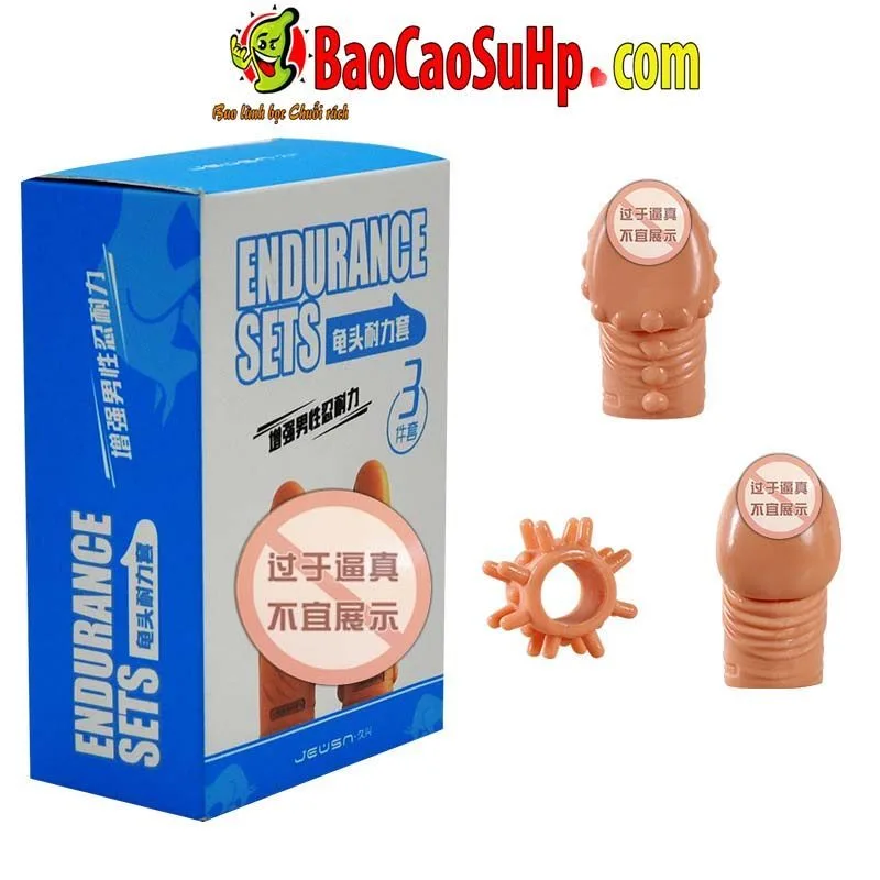 Textured JEWS ENDURANCE Ribbed Condom for Enhanced Pleasure — Unique Textured Design for Maximum Sensation