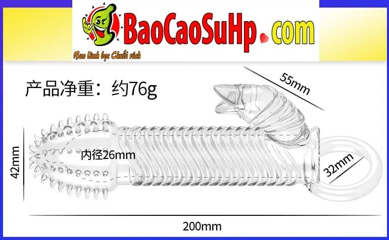 Lycantorer Rabbit Vibrating Ribbed Condom 3 Styles — hình 6