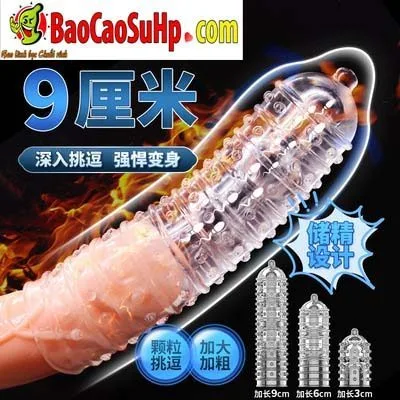 ProDotted Reusable Textured Condom Natural Size Enhancer — hình 3