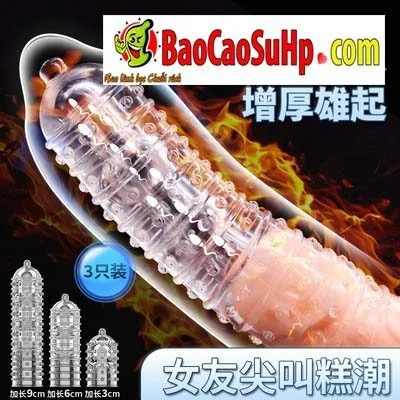 ProDotted Reusable Textured Condom Natural Size Enhancer — hình 4