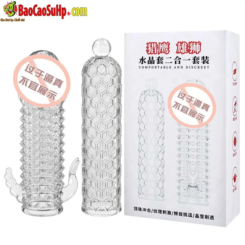 Schegy 4-Pack Textured Transparent Condoms Extra Pleasure — hình 5
