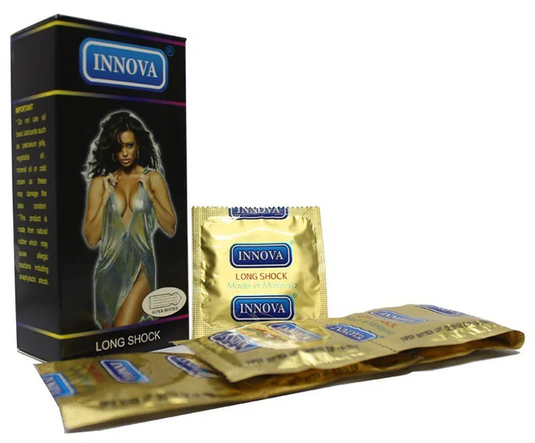 Innova Black Condom Long Lasting Popular Male Protection