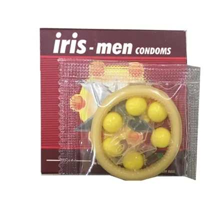 Iris Men 6 Large Beaded Condom 10-Pack Enhanced Sensation — Superior Quality and Dimensions