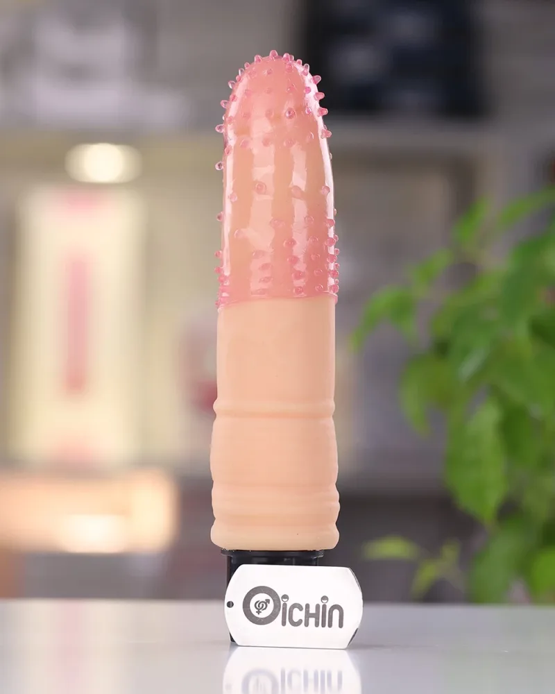Half-Head Small Studded Condom Extra Sensation Intense Love — The condom’s surface features soft, tiny spikes that