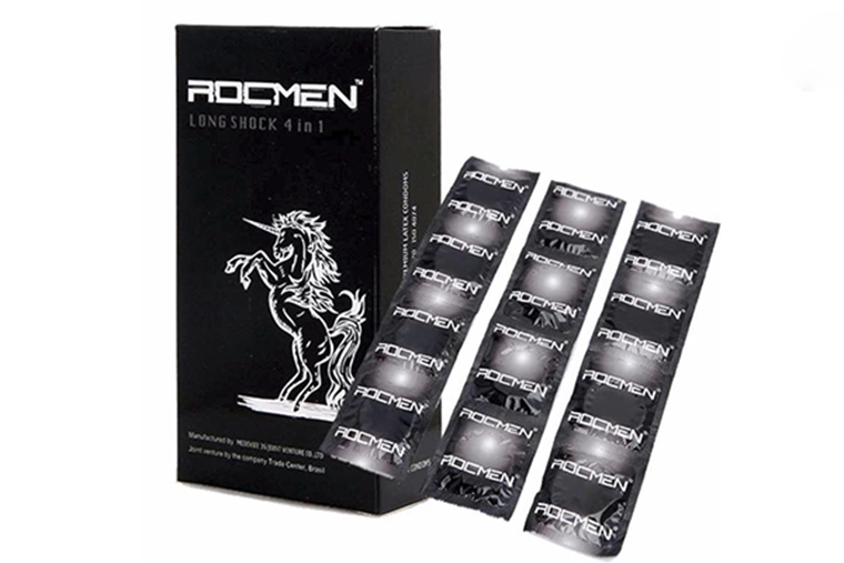 Rocmen Black Condoms Delay Climax Extra Lubricated Pack of — Loved by couples for its exceptional quality and thrilling
