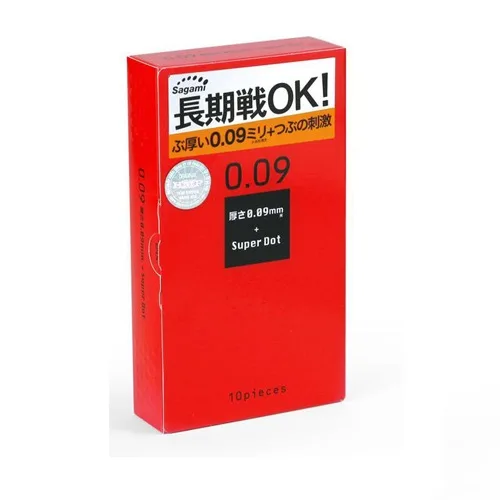 Sagami Super Dot 0.09 Ultra Thin Textured Condom Japan — Product Specifications