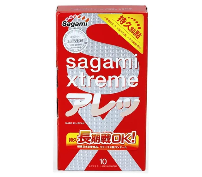 Sagami Xtreme Feel Long Spiked Condoms 10 Pack Boost — Enhanced Sensation for Both Partners