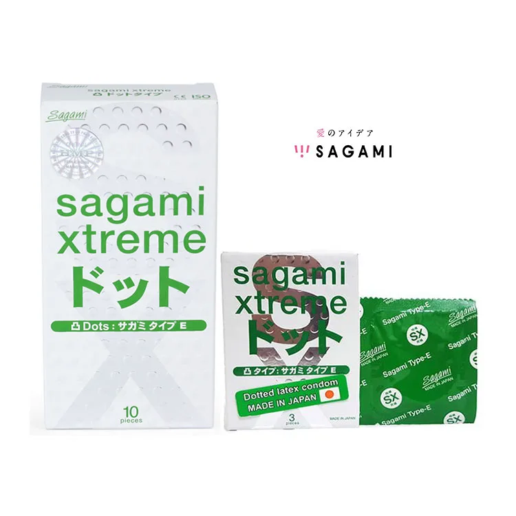 Sagami Xtreme Dots Japanese Ribbed & Dotted Condom — Product Specifications