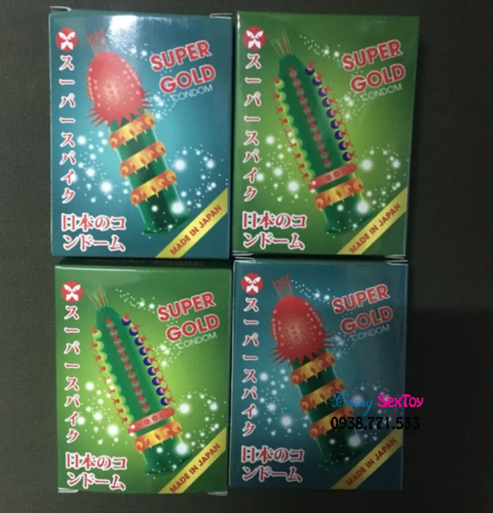 Super Gold Ribbed G-Spot Condom Enhance Sensation — Easy to Use and Safe for Everyone