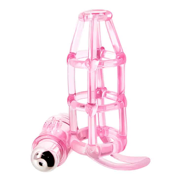 BD07 Ruffled Ring Vibrating Condom for Extended Pleasure — Perfect Fit and Realistic Sensations