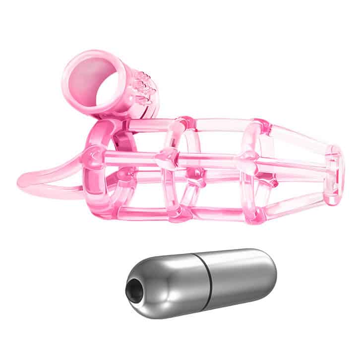 BD07 Ruffled Ring Vibrating Condom for Extended Pleasure — This seamless control enhances user experience without any