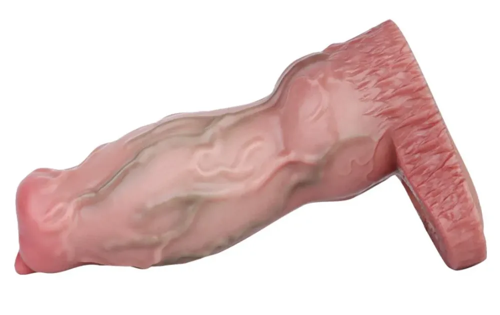 BD49C Large Ribbed Medical Silicone Condom Ultimate — Ergonomic Realistic Design and Safe, Premium Material