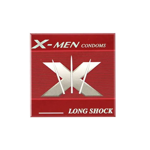 X-Men Long Shock 6 Beads Condom for Prolonged Pleasure & — Ideal for Men Seeking Enhanced Performance