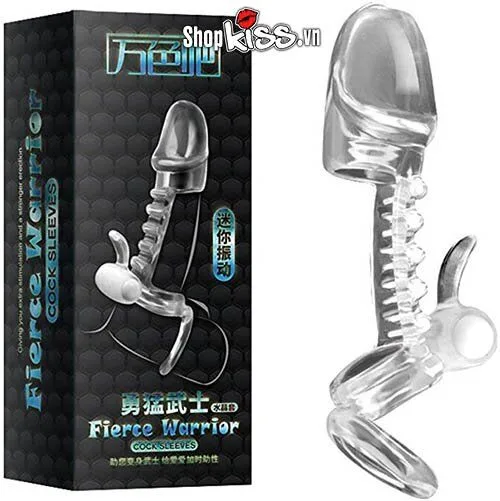 Fishbone Strap-On Vibrating Tongue Licking Male Enhancer — Unique Fishbone Design & Powerful Vibration
