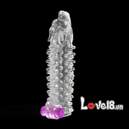 Dragon Head Super Spike Vibrating Penis Sleeve Silicone TPE — hình 5