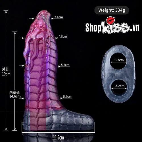 FAAK Phantom Dragon Head Penis Sleeve Extender — Enhanced Pleasure & Performance