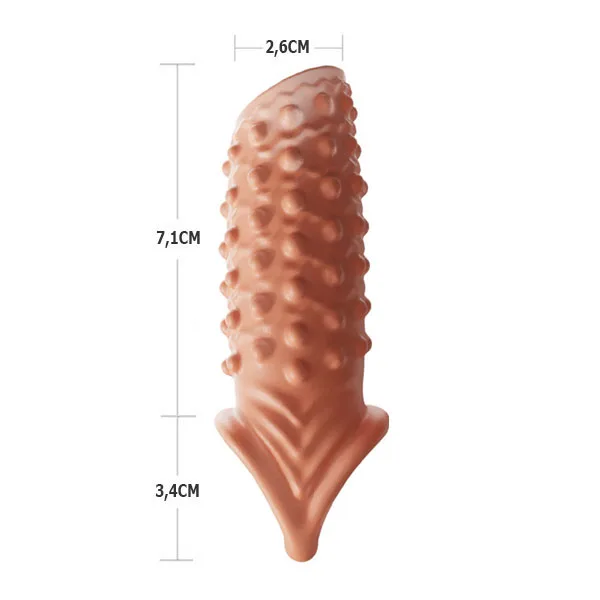 Textured Beaded Open Tip Sleeve Stimulate Both Partners — Detailed Product Specifications